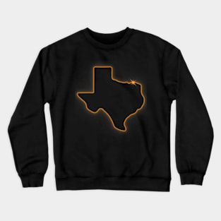 Texas Total Solar Eclipse 2024 Crewneck Sweatshirt